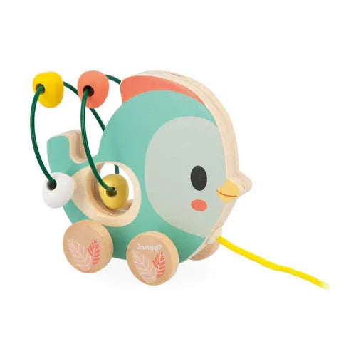 Pull Along Toy, Baby Toy, Wood Toy, Bear, Rabbit, Snail, Fox, Bird