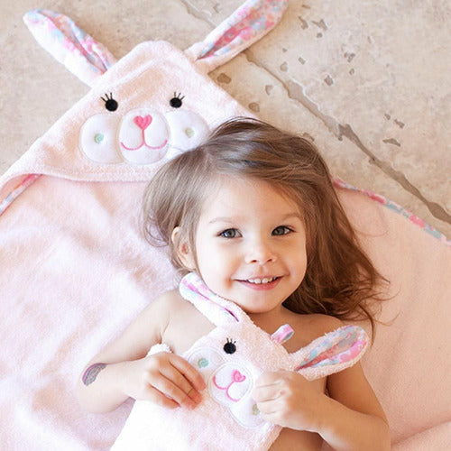 Baby Hooded Bath Towel Beatrice the Bunny - from Kicks to Kids