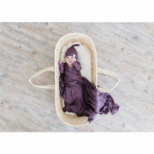 Copper Pearl Knotted Gown - Plum - from Kicks to Kids