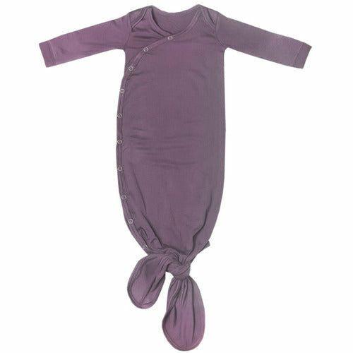 Copper Pearl Knotted Gown - Plum - from Kicks to Kids